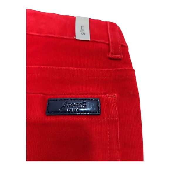 NWT JACADI Paris Madison Girl's Corduroy Sz 8 Yrs Red Skinny Slim Jeans French - Picture 8 of 10